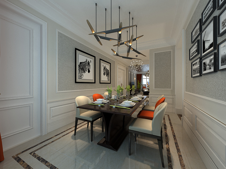 【東易日盛】華潤幸福里簡歐175平米裝修效果圖|室內(nèi)設(shè)計(jì)|空間/建筑|太原東易日盛 - 原創(chuàng)設(shè)計(jì)作品 